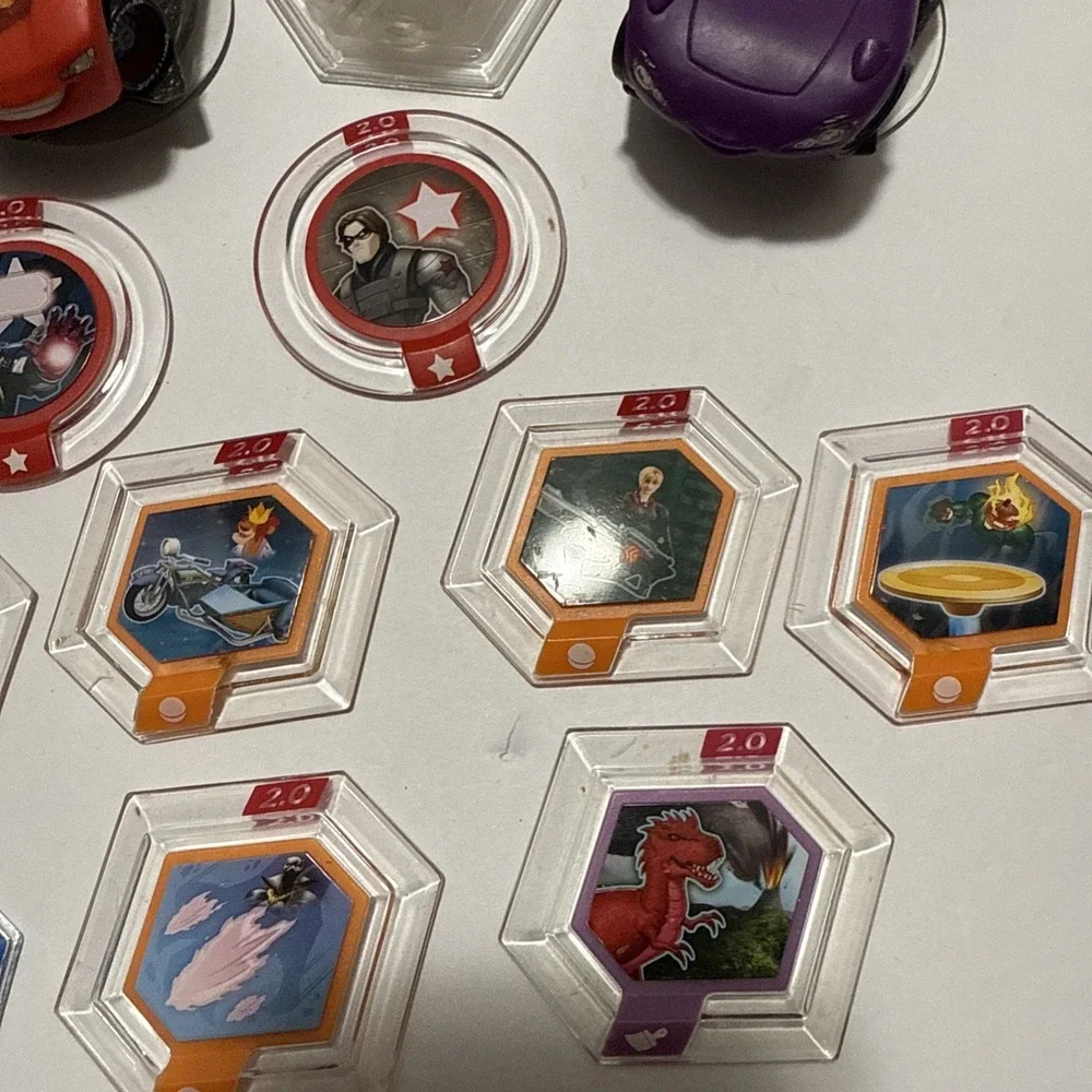 Lot of Disney Infinity 15 Characters with Game Accessories